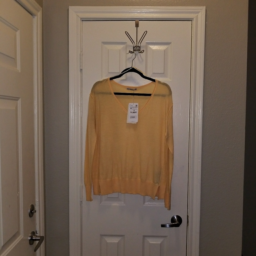 NWT  Zara V-neck Sweater